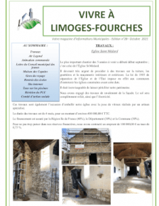Couverture Vivre à Limoges-FourchesN°28 - Octobre 2021