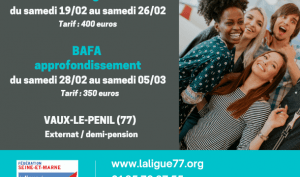 Affiche BAFA hiver 2022