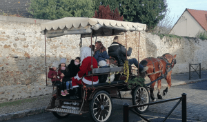 Père Noël en calèche