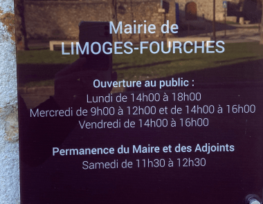Plaque de la Mairie
