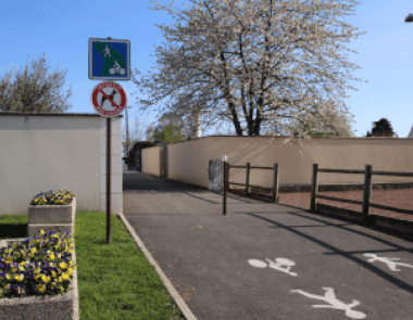 Panneaux voie cyclistes et piétons